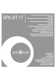 Notice GMB Audio SPK-BT-17 Haut-parleur
