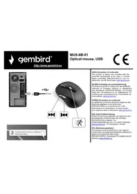 Notice Gembird MUS-6B-01 Souris