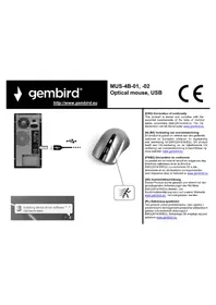 Notice Gembird MUS-4B-01 Souris