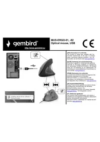 Notice Gembird MUS-ERGO-01 Souris