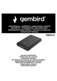 Notice Gembird PB05-01 Batterie portable