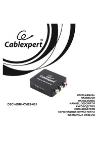 Notice Cablexpert DSC-HDMI-CVBS-001 Convertisseur audio/vidéo