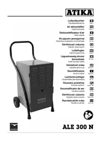 Notice ATIKA ALE 300 N Déshumidificateur