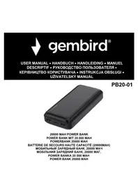 Notice Gembird PB20-01 Batterie portable