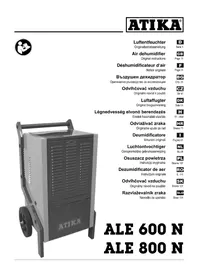 Notice ATIKA ALE 800 N Déshumidificateur