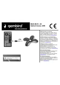 Notice Gembird MUS-3B-01 Souris