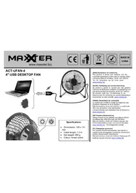 Notice Maxxter ACT-UFAN-4 Autres accessoires informatique