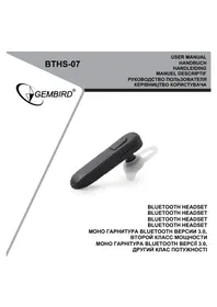 Notice Gembird BTHS-07 Non catégorisé