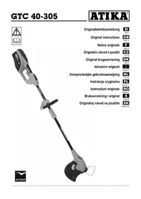 Notice ATIKA GTC 40-305 Coupe-herbe
