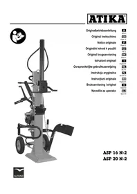 Notice ATIKA ASP 16 N-2 Fendeuse