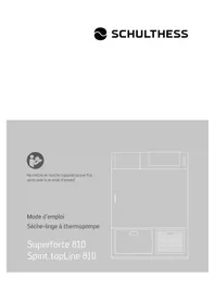 Notice Schulthess SUPERFORTE 810 Seche linge