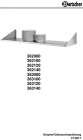 Notice BARTSCHER 363120 Support mural