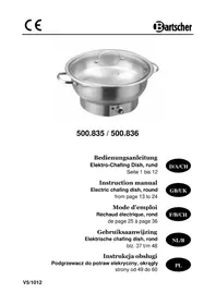 Notice BARTSCHER 500835 Chauffe-Plats