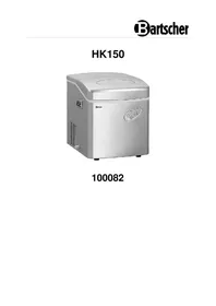 Notice BARTSCHER HK150 Machine à glaçons