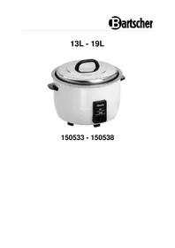 Notice BARTSCHER 150533 Cuiseur à riz