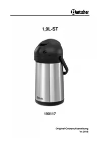 Notice BARTSCHER 190117 Distributeur d'eau