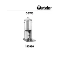 Notice BARTSCHER DEW5 Distributeur d'eau