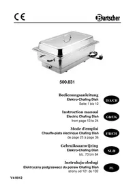 Notice BARTSCHER 500831 Chauffe-Plats