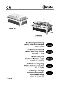 Notice BARTSCHER 500830 Chauffe-Plats