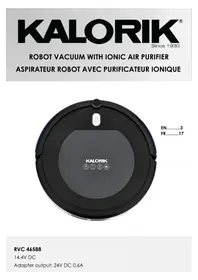 Notice KALORIK RVC 46588 Aspirateur robot
