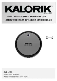 Notice KALORIK RVC 46111 Aspirateur robot