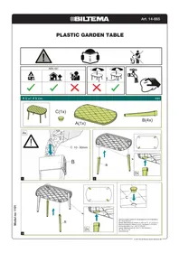 Notice Biltema 14-665 Mobilier de jardin