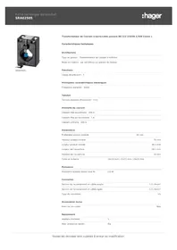 Notice HAGER SRA02505 Commutateur