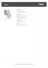 Notice HAGER MZN130 Coupe-circuits