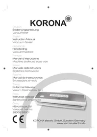 Notice KORONA 28001 Appareils à emballage sous vide