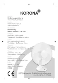Notice KORONA 81002 Ventilateur