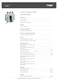 Notice HAGER HA358 Commutateur