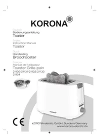Notice KORONA 21134 Grille-pain