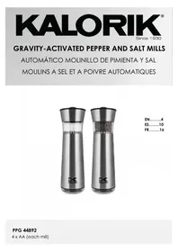 Notice KALORIK PPG 44892 Moulin à sel/poivre