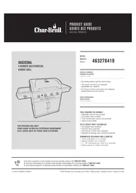 Notice Char-Broil GAS2COAL 463278419 Plaque de grill