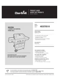 Notice Char-Broil GAS2COAL 463370519 Plaque de grill