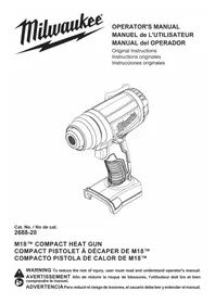 Notice MILWAUKEE M18 2688-21 Pistolet thermique