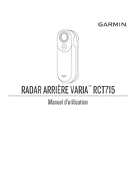 Notice GARMIN VARIA RCT715 Navigateur