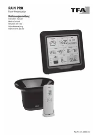 Notice TFA RAIN PRO 35.1160.01 Station Météo
