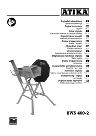 Notice ATIKA BWS 400-2 Scie