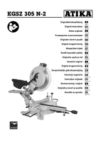 Notice ATIKA KGSZ 305 N-2 Scie