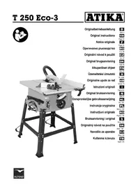 Notice ATIKA T 250 ECO-3 Scie