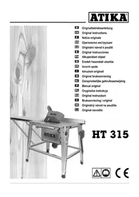 Notice ATIKA HT 315 Scie