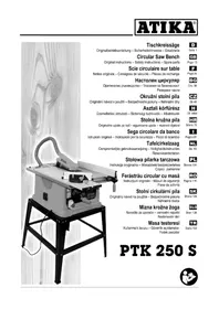 Notice ATIKA PTK 250 S Scie