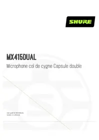 Notice SHURE MX415DUAL Microphone