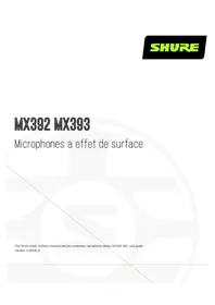 Notice SHURE MX392 Microphone