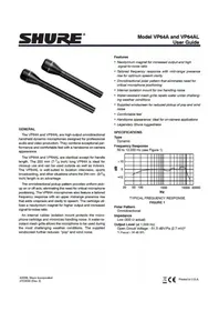 Notice SHURE VP64 Microphone