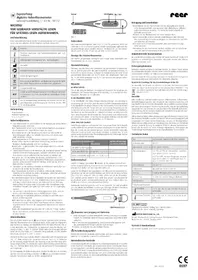 Notice Reer EXPRESSTEMP 98112 Thermomètre