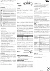 Notice Reer CLASSICTEMP 98102 Thermomètre