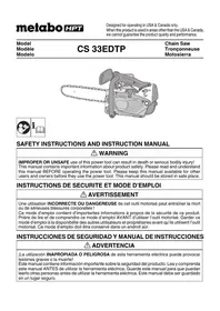 Notice HiKOKI CS33EDTP Scie
