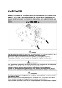 Notice HiKOKI EC2510E Compresseur